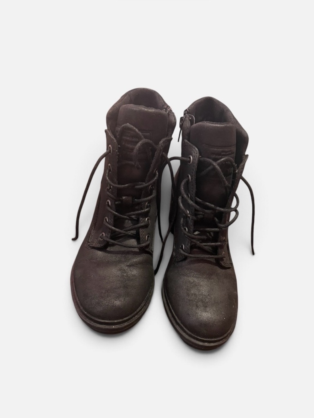 Crown Vintage Dark Brown Lace-Up Ankle Boots
